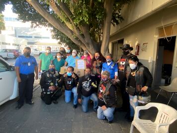 Bikers no olvidan al personal de salud