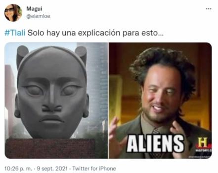 ¿De Wakanda o alienígena?: Critican la escultura "Tlali" con memes