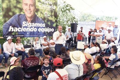 De ganar, Calzada se compromete a construir 2 presas
