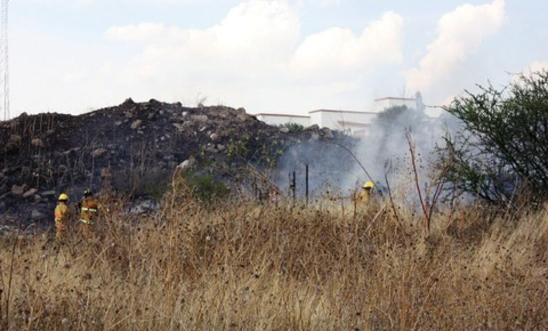 En riesgo de incendio, 2 ha de pastizal