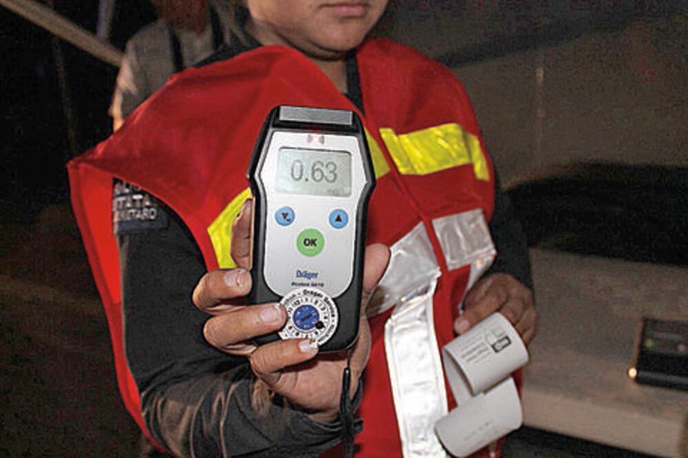 Choferes dan negativo a  prueba de alcoholemia