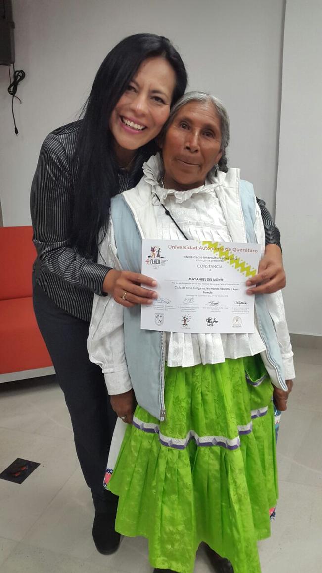 La ganadora del Ariel y la candidata al Nobel compartieron créditos. ROCÍO G. BENÍTEZ. EL UNIVERSAL