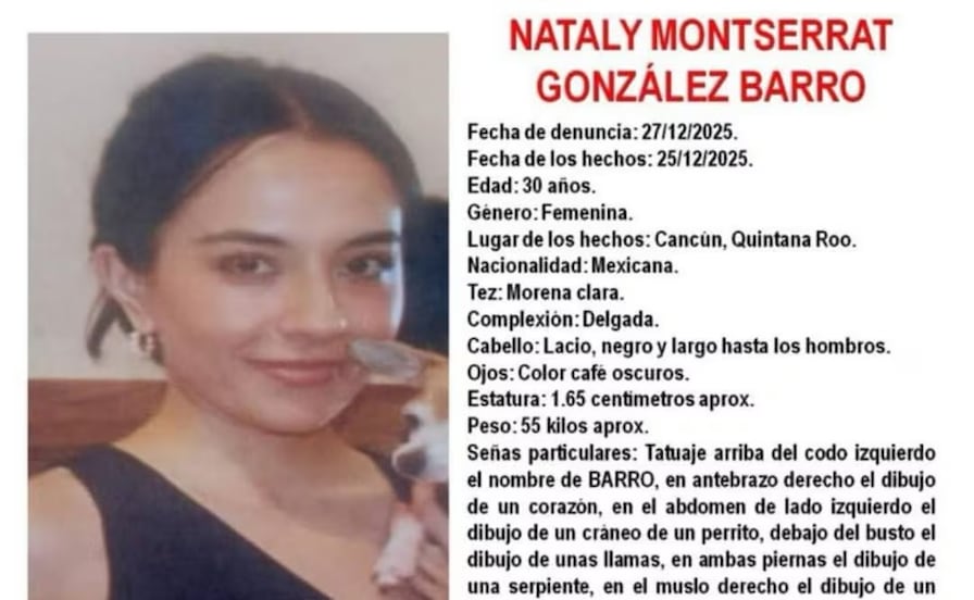 Encuentran sin vida a Nataly Montserrat en área verde de Cancún; llevaba cuatro días desaparecida