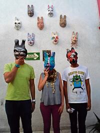 Intervienen máscaras de conejo 