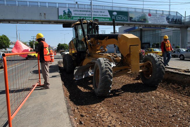 Registra avance de 17% obra Eje Constitución de 1917