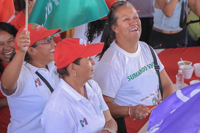 Denuncian bloqueos para mítines priístas