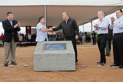Calzada da luz verde al Vórtice Iteck Park