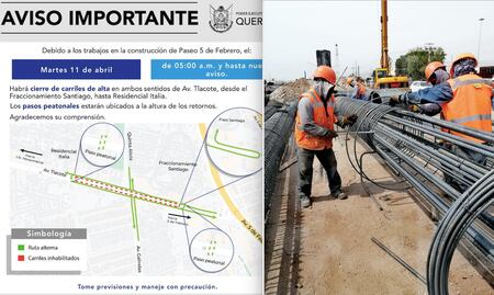 Cerrarán carriles de “alta” en 5 de Febrero; desde este martes hasta nuevo aviso