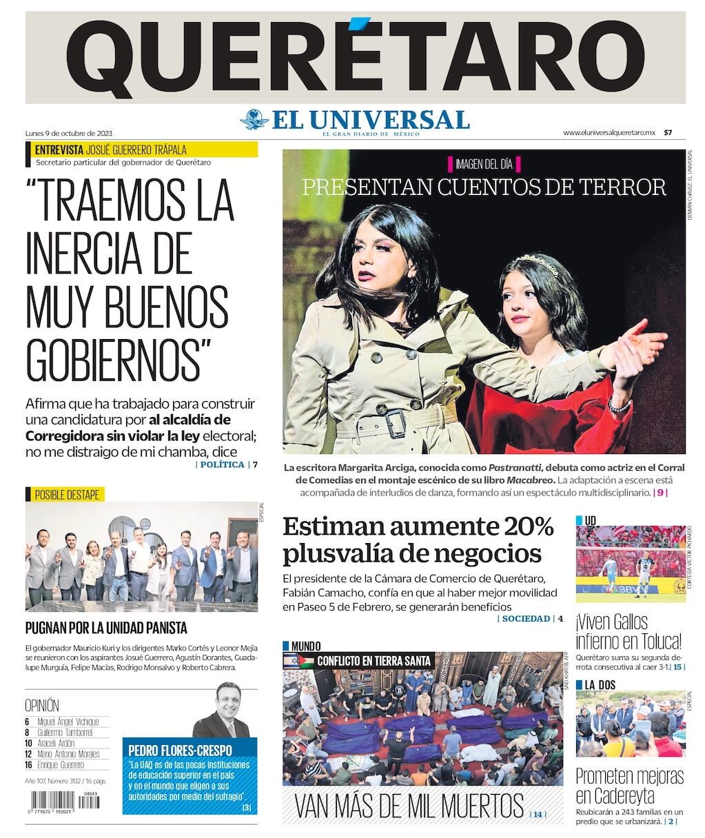 Portada 09 de octubre de 2023