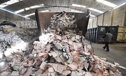 Destruyen 27 toneladas de papelería electoral