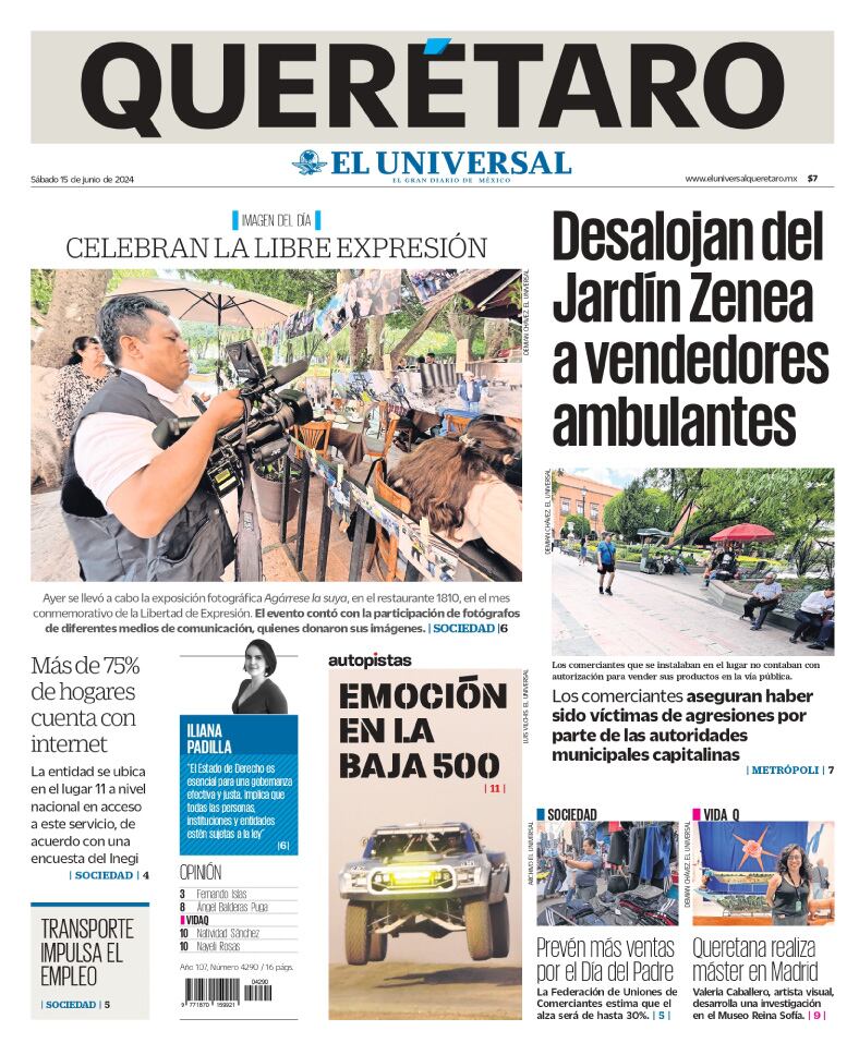 Portada 15 de junio de 2024