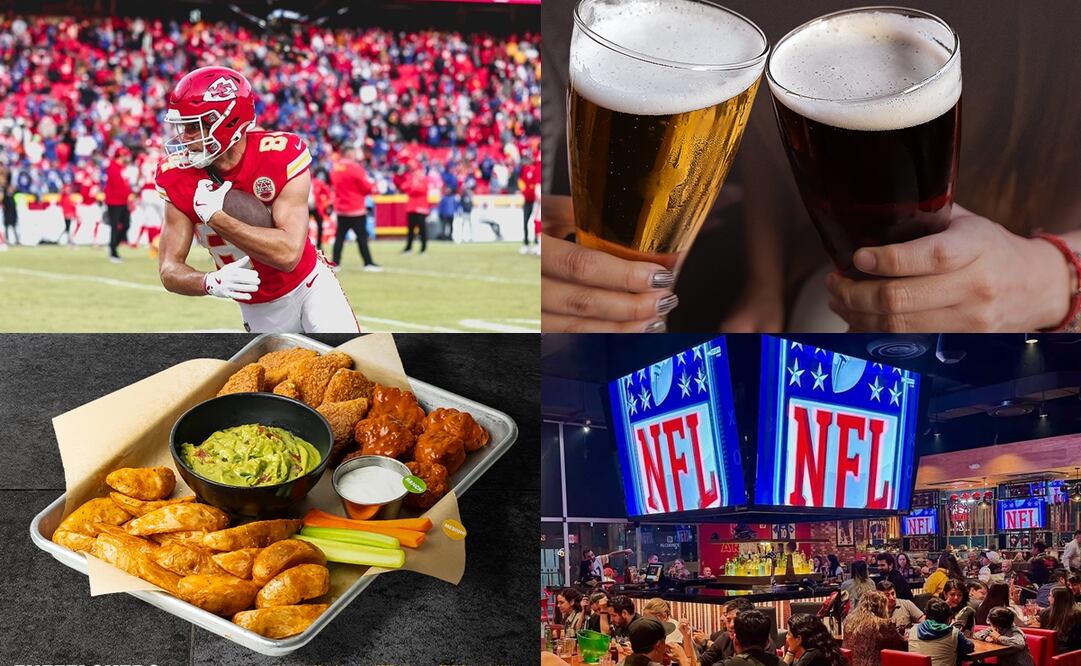 Super Bowl LIX. Fotos. FB/ The Kansas City Chiefs, Instagram/ Sport Chips y Buffalo Wild Wings