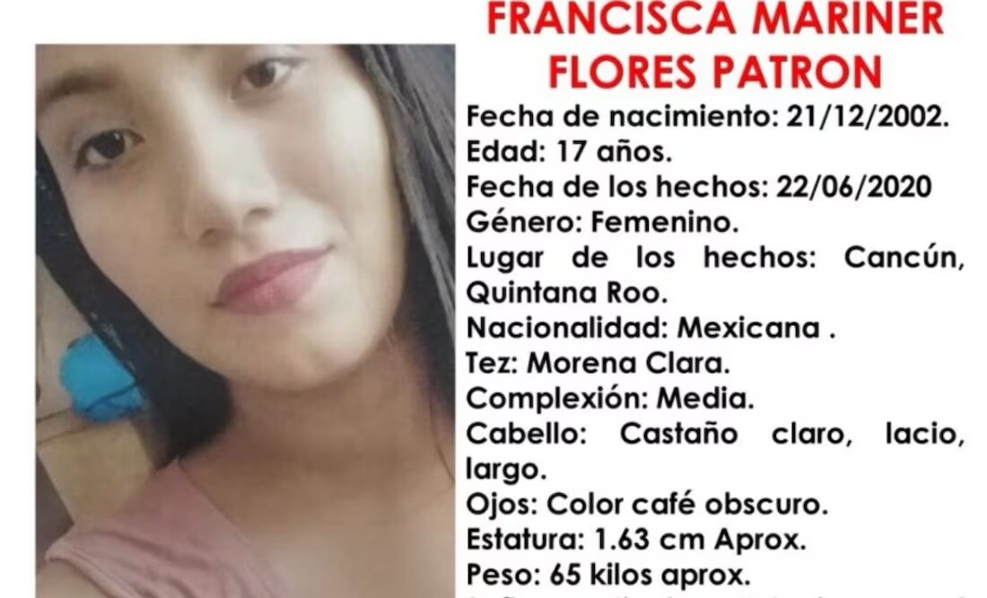 FGE de Quintana Roo investiga negligencia en caso de Francisca Mariner; forenses descartaron pruebas de ADN desde 2022