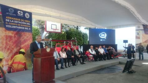 Presenta MAV nueva estación de bomberos