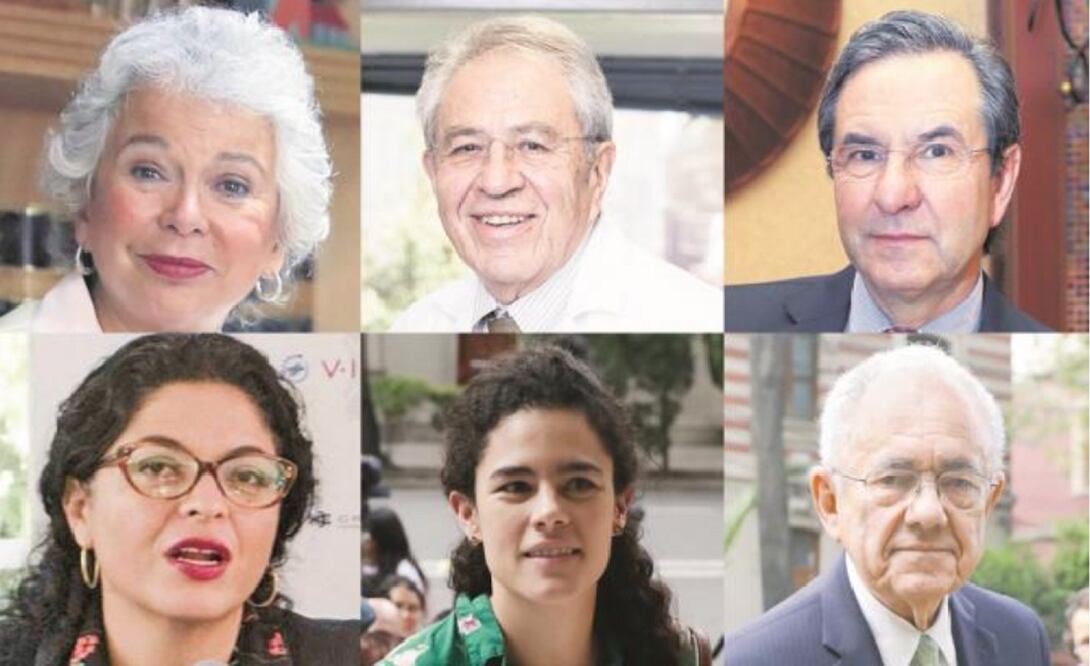 OLGA SÁNCHEZ CORDERO, JORGE ALCOCER VARELA, ESTEBAN MOCTEZUMA, ALEJANDRA FRAUSTRO, LUISA MARÍA ALCALDE Y JAVIER JIMÉNEZ E SPRIÚ (FOTO: ARCHIVO EL UNIVERSAL)
