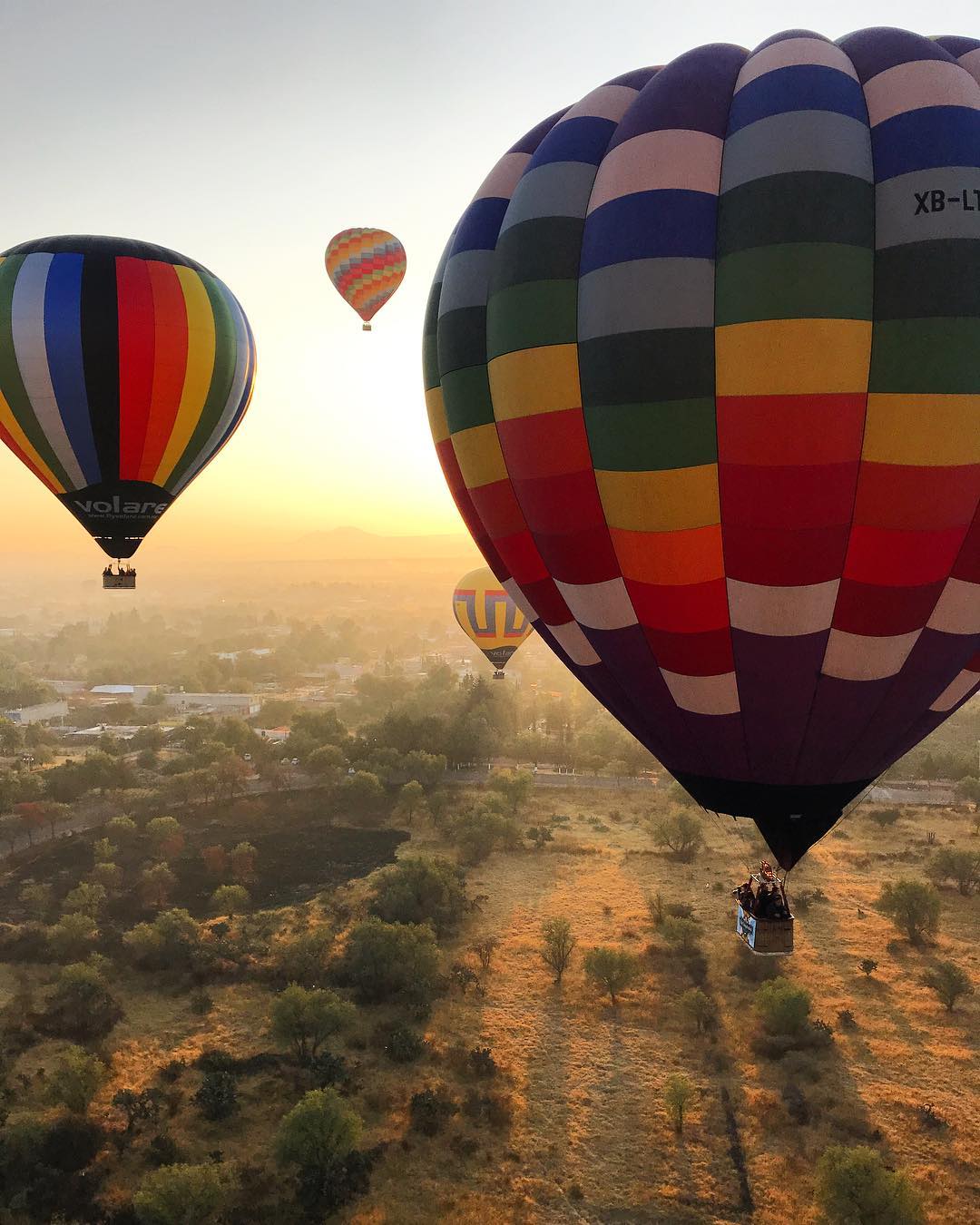 Vuelo en Globo en Tequisquiapan, una de las mejores experiencias en Querétaro. Foto: Vuelos en Globo MX, FB