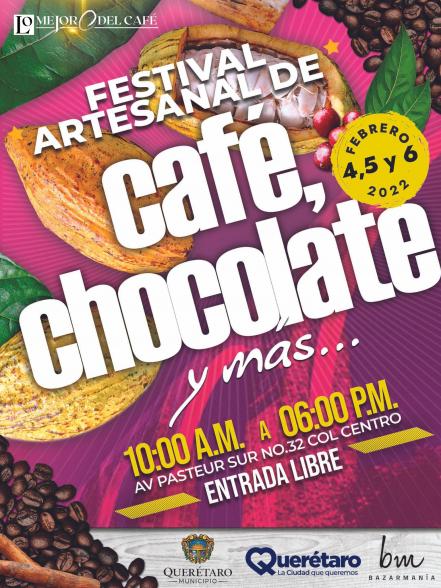 Anuncian el Festival Artesanal Café, Chocolate y más en Querétaro 