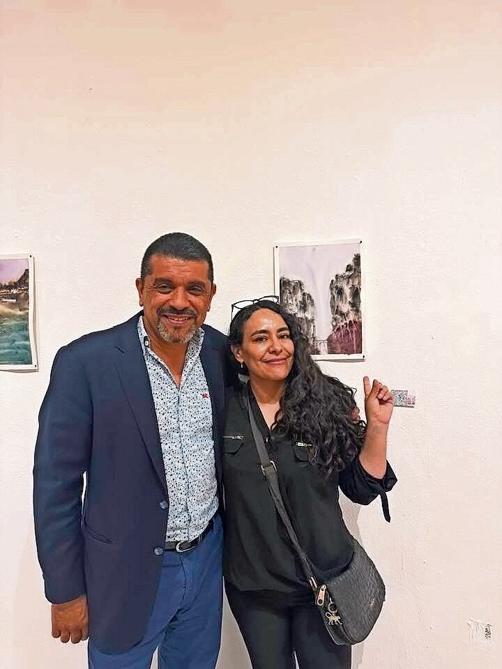Inauguran exposición de acuarela con realidad aumentada