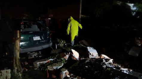 Bomberos lesionados por explosión de tanque de gas en Tequisquiapan