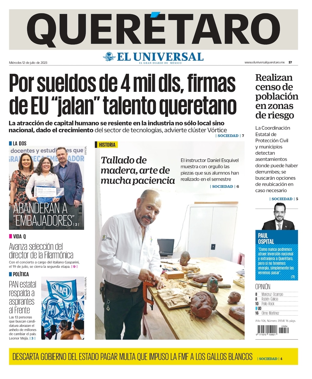 Portada 12 de julio de 2023