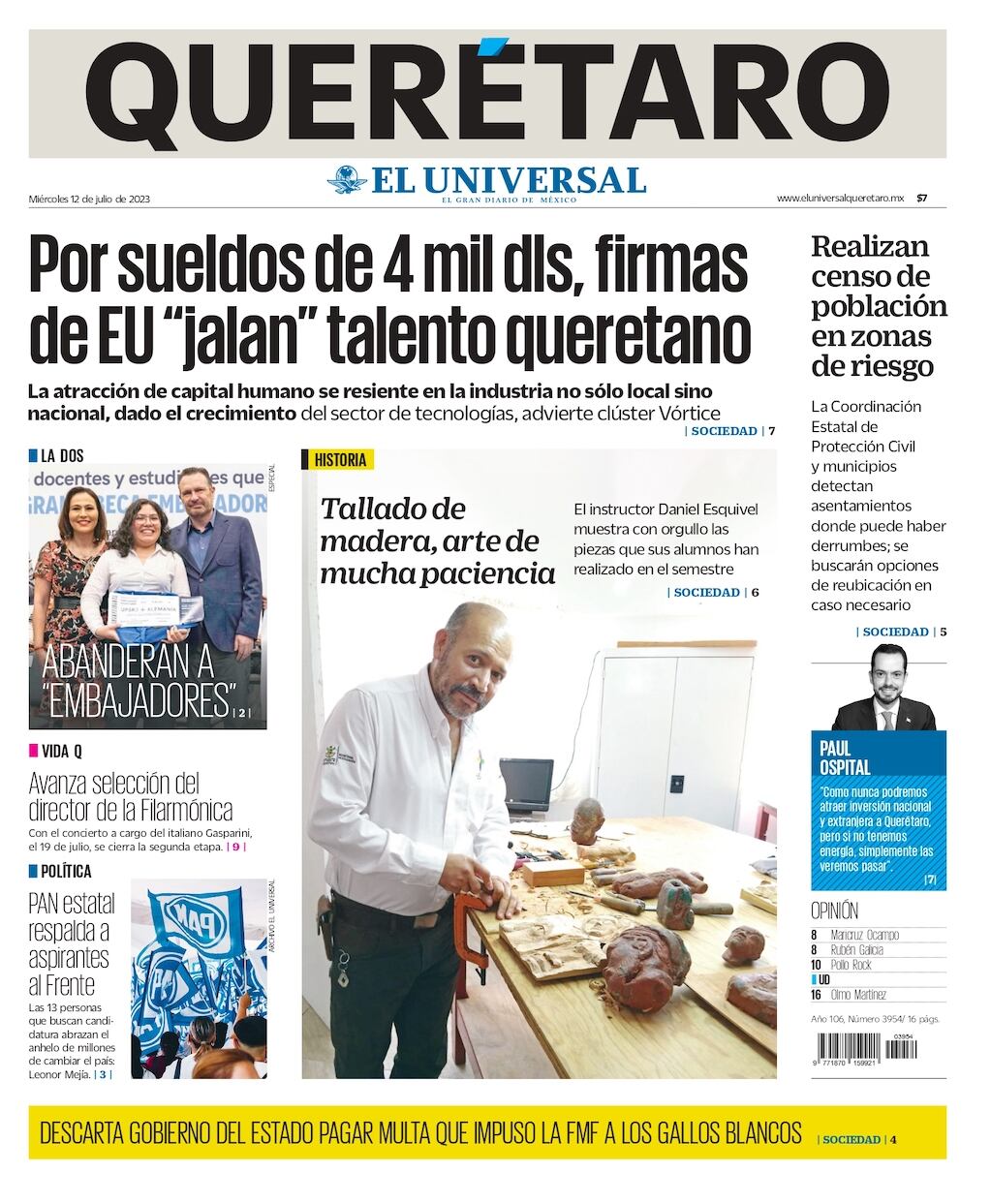 Portada 12 de julio de 2023