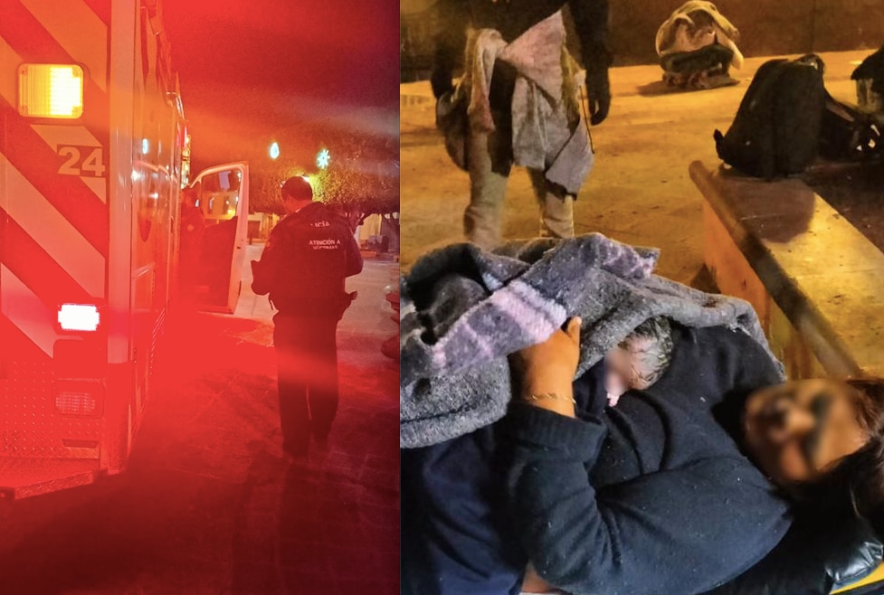 Bebé nace en la vía pública; policías auxiliaron la labor de parto