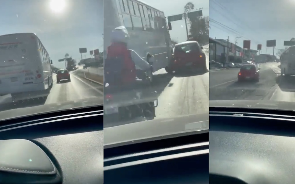 "Le aventó el camión". Operador choca intencionalmente a automovilista en Querétaro