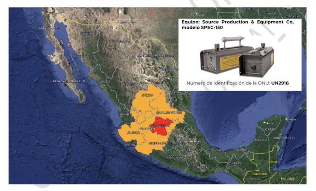 Querétaro en alerta, tras robo de fuente radioactiva en Guanajuato