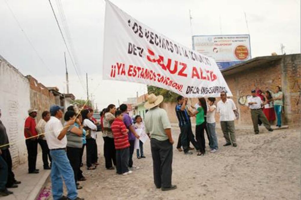 Protestan colonos por la inseguridad