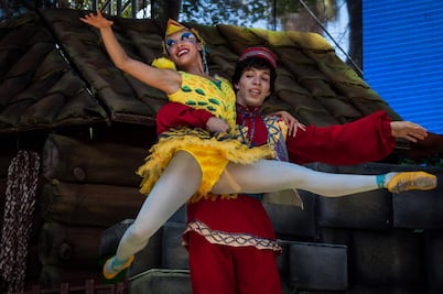 Pedro y el lobo, a escena