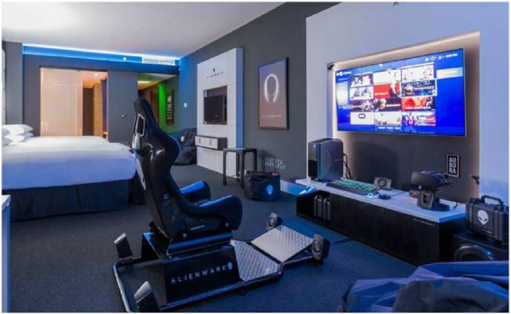 Por segunda vez en la historia, una de las habitaciones del hotel se ha transformado por completo para convertirse en la mejor experiencia inmersiva para la cultura gamer. Foto: Especial