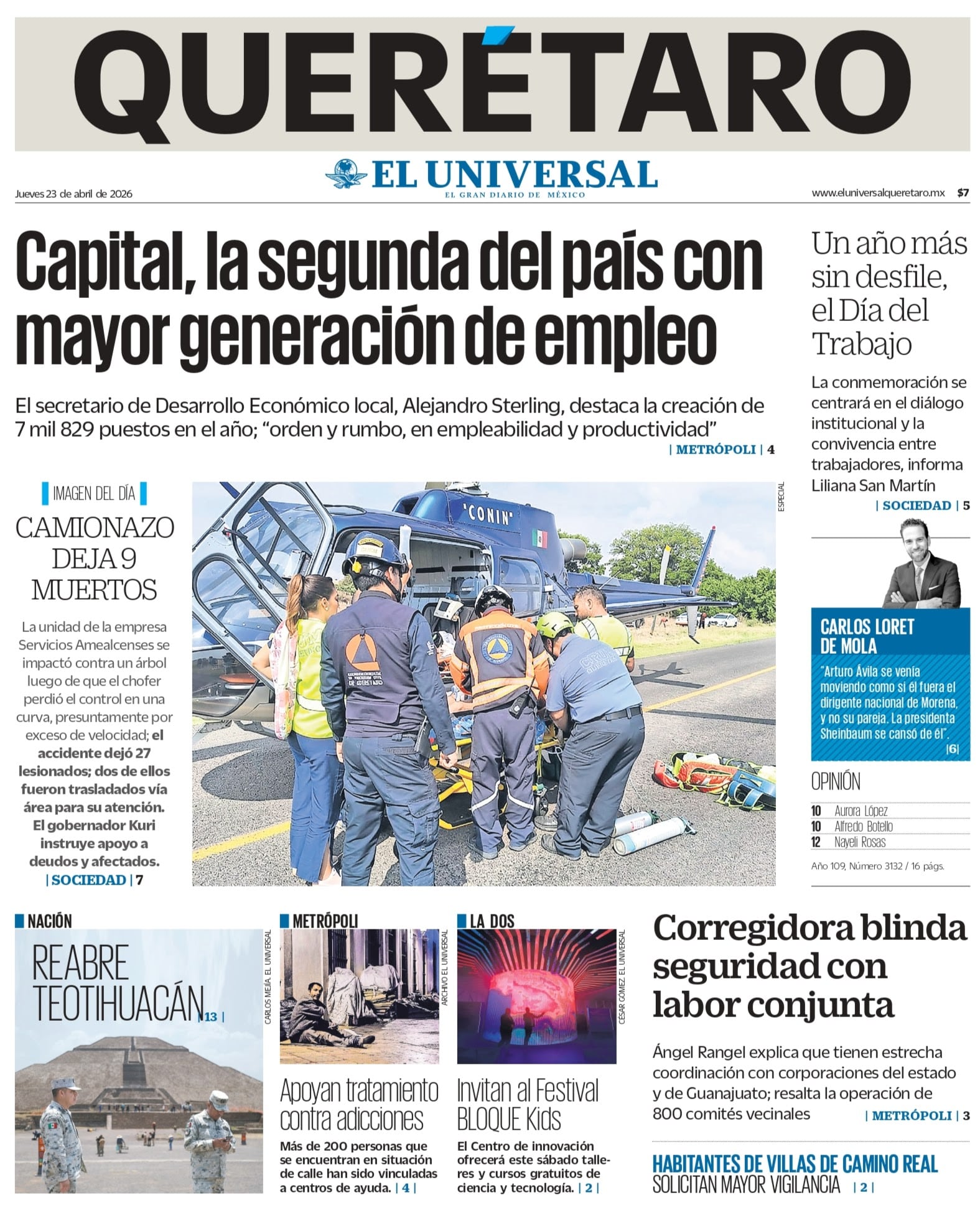 Foto. El Universal Querétaro