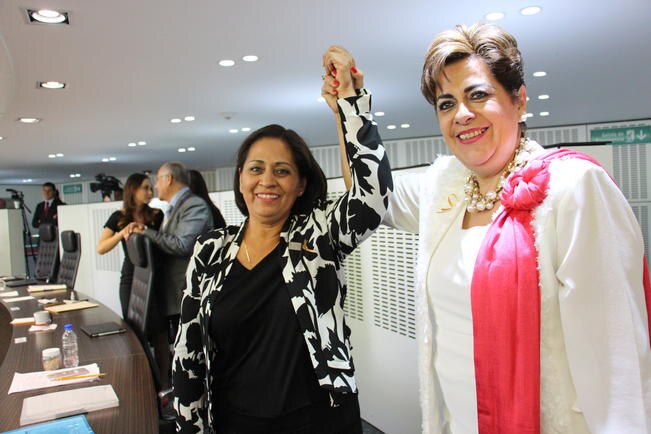 Carmen Zúñiga, primera mujer al frente del Congreso 