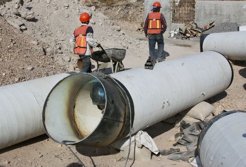 Buen avance en obra hidráulica