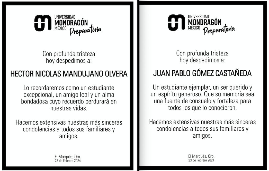 Foto: Facebook Preparatoria Universidad Mondragón