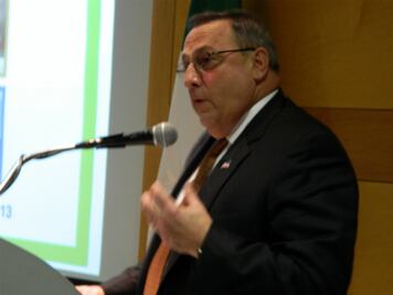 Gobernador de Maine busca negocios