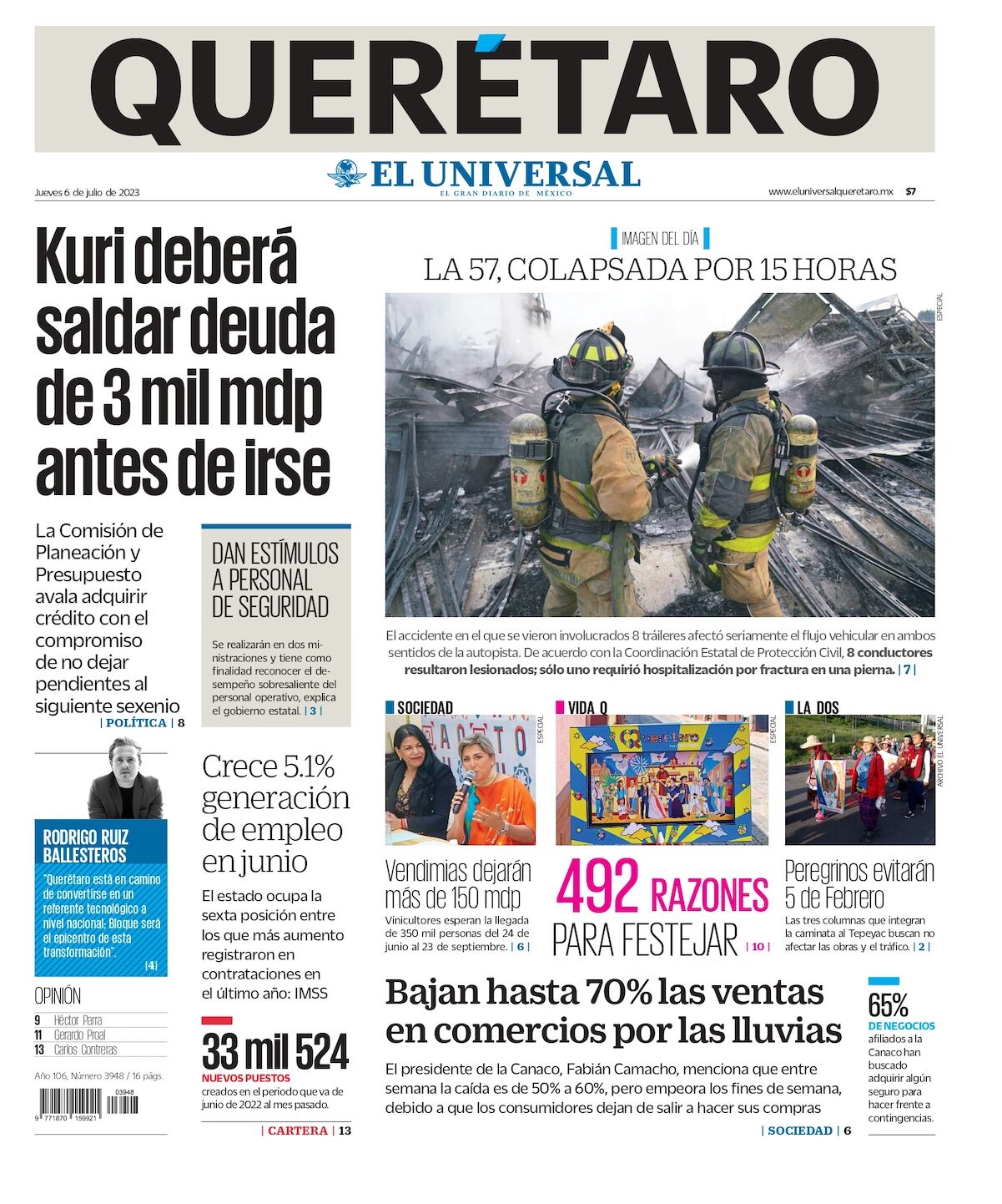 Portada 06 de julio de 2023