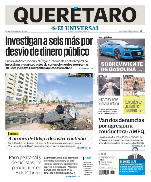 Portada 25 de noviembre de 2023