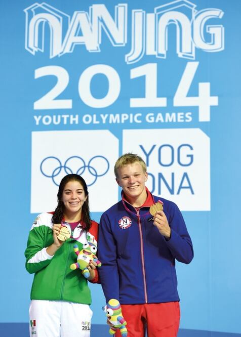 Alejandra Magna en clavados mixtos