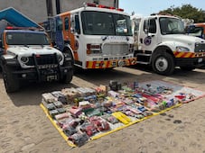 Asegura El Marqués más de 300 kilogramos de pirotecnia durante operativo