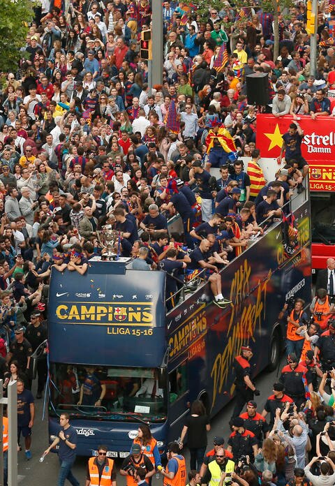 Rinden culto a jugadores blaugrana