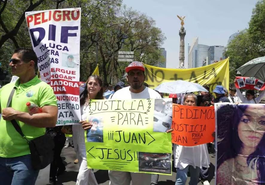 Manifestación para exigir justicia por Juan Jesús "N". Foto: Carlos Mejía / EL UNIVERSAL