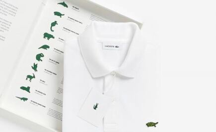 Lacoste cambia el icónico logo de cocodrilo por especies en peligro de extinción