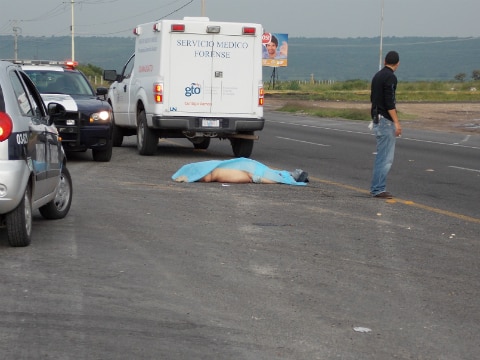 Atropellan a hombre en Apaseo