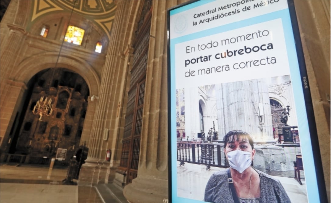 Comienza mañana acceso a misas en iglesias