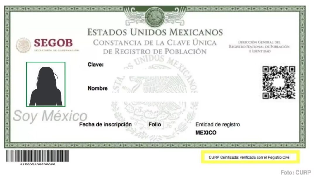 CURP con foto, así podrá ser el nuevo documento de identificación