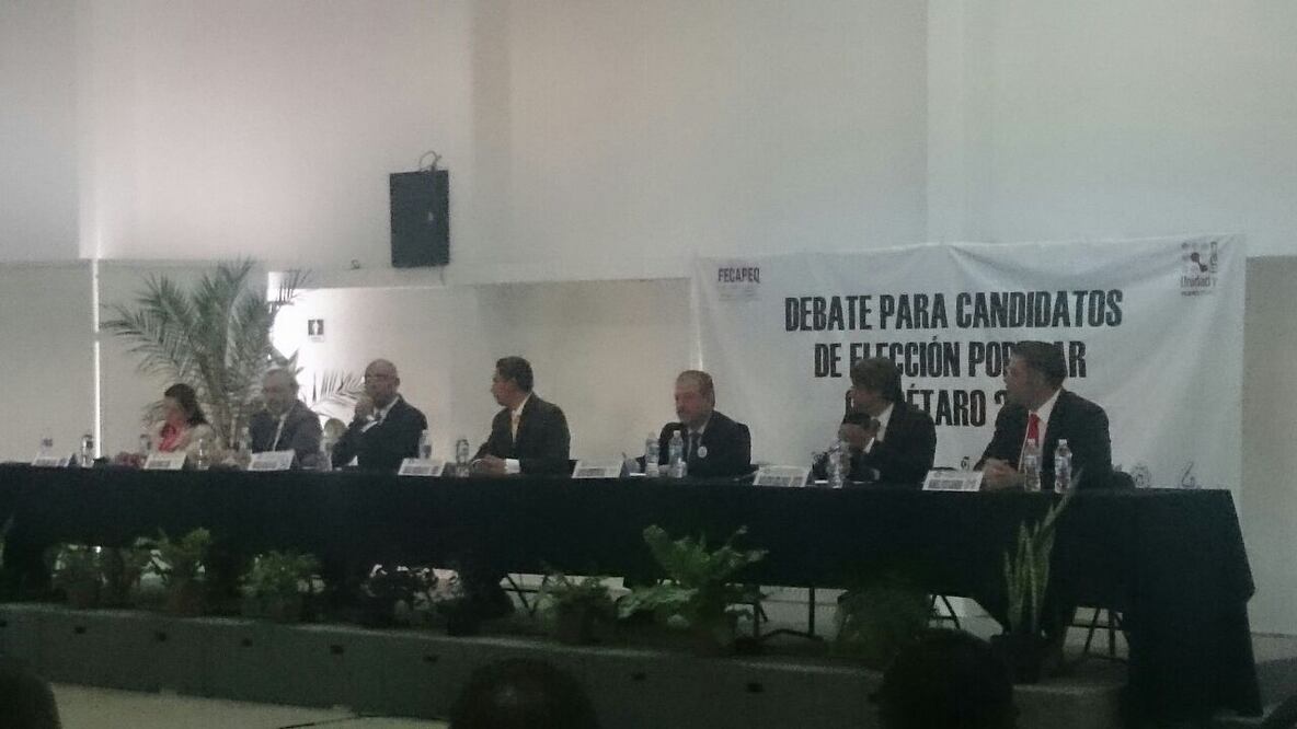 Debaten candidatos a alcaldía capitalina