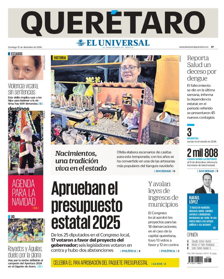 Portada 15 de diciembre de 2024