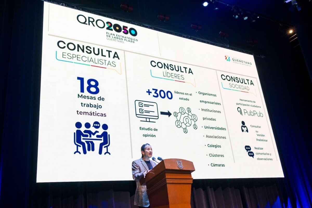 Mauricio Kuri presenta el Plan Querétaro 2050