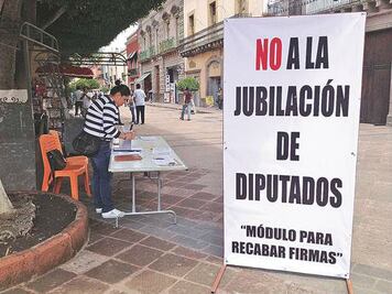 Buscan frenar pensión a diputados